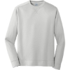 Custom Port & Co Performance Fleece Crewneck Sweatshirt. Silver