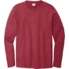 Custom Port & Co Long Sleeve Bouncer Tee Rich Red