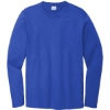 Custom Port & Co Long Sleeve Bouncer Tee True Royal Blue