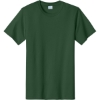 Custom Port & Co Essential Tee. Forest Green