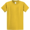 Custom Port & Co Essential Tee. Lemon Yellow