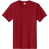 Custom Port & Co Essential Tee. Rich Red