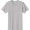 Custom Port & Co Essential Tee. Silver