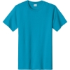 Custom Port & Co Essential Tee. Turquoise Blue