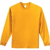Custom Port & Co Long Sleeve Essential Tee. Gold