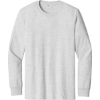 Custom Port & Co Tall Long Sleeve Essential Tee. Ash
