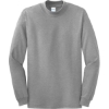 Custom Port & Co Essential Mock Turtleneck. Athletic Heather Gray