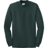 Custom Port & Co Essential Mock Turtleneck. Dark Green