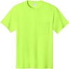 Custom Port & Co Essential Pocket Tee. S. Green