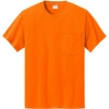 Custom Port & Co Essential Pocket Tee. S. Orange
