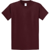 Custom Port & Co Tall Essential Tee. Athletic Maroon Red