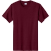 Custom Port & Co Tall Essential Tee. Cardinal Red