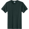 Custom Port & Co Tall Essential Tee. Dark Green