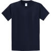 Custom Port & Co Tall Essential Tee. Deep Navy Blue