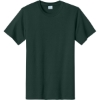 Custom Port & Co Tall Essential Tee. Forest Green