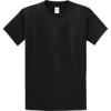 Custom Port & Co Tall Essential Tee. Jet Black