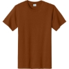Custom Port & Co Tall Essential Tee. Texas Orange