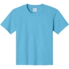 Custom Port & Co Youth Essential Tee. Aquatic Blue