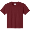 Custom Port & Co Youth Essential Tee. Cardinal