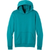 Custom Port & Co Easy Fleece Pullover Hooded Sweatshirt Bright Aqua Blue