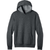 Custom Port & Co Easy Fleece Pullover Hooded Sweatshirt Dark Heather grey