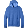 Custom Port & Co Easy Fleece Pullover Hooded Sweatshirt Heather Royal Blue