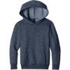 Custom Port & Co Youth Easy Fleece Pullover Hooded Sweatshirt Heather Navy Blue