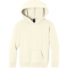 Custom Port & Co Youth Easy Fleece Pullover Hooded Sweatshirt Ivory White