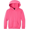 Custom Port & Co Youth Easy Fleece Pullover Hooded Sweatshirt Neon Pink