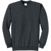 Custom Port & Co Core Fleece Crewneck Sweatshirt. Dk Hthr Grey