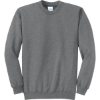 Custom Port & Co Core Fleece Crewneck Sweatshirt. Graphite Heather Gray