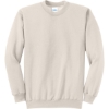 Custom Port & Co Core Fleece Crewneck Sweatshirt. Natural Beige