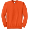 Custom Port & Co Core Fleece Crewneck Sweatshirt. Orange