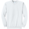 Custom Port & Co Core Fleece Crewneck Sweatshirt. White