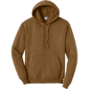 Custom Port & Co Core Fleece Pullover Hooded Sweatshirt. Duck Brown