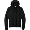 Custom Port & Co Core Fleece Pullover Hooded Sweatshirt. Jet Black