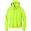 Custom Port & Co Core Fleece Pullover Hooded Sweatshirt. Safety Green