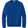 Custom Port & Co Core Fleece Crewneck Pocket Sweatshirt True Royal Blue