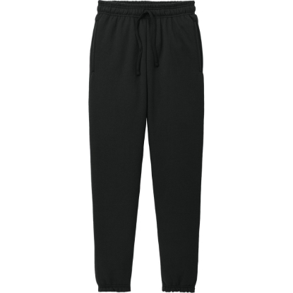 Custom Port & Co Core Fleece Sweatpant Jet Black