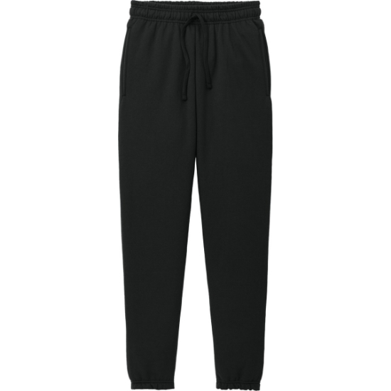 Custom Port & Co Core Fleece Sweatpant Jet Black