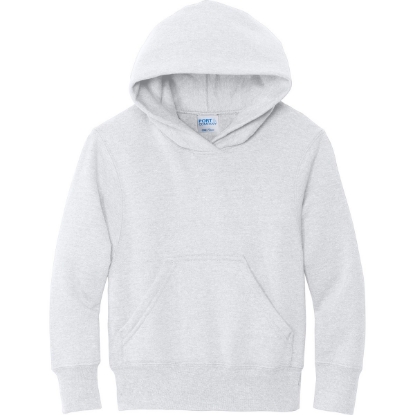 Custom Port & Co Youth Core Fleece Pullover Hooded Sweatshirt Ash