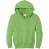 Custom Port & Co Youth Core Fleece Pullover Hooded Sweatshirt Lime Green