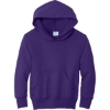 Custom Port & Co Youth Core Fleece Pullover Hooded Sweatshirt Team Purple