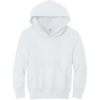 Custom Port & Co Youth Core Fleece Pullover Hooded Sweatshirt White
