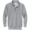 Custom Port & Co Youth Core Fleece 1/4-Zip Pullover Sweatshirt Athletic Heather Gray