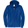 Custom Port & Co Core Fleece Full-Zip Hooded Sweatshirt. True Royal Blue