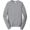 Custom Port & Co Fan Favorite Fleece Crewneck Sweatshirt. Athletic Heather Gray