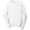 Custom Port & Co Fan Favorite Fleece Crewneck Sweatshirt. White