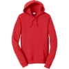 Custom Port & Co Fan Favorite Fleece Pullover Hooded Sweatshirt. Bright Red