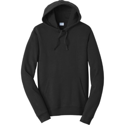 Custom Port & Co Fan Favorite Fleece Pullover Hooded Sweatshirt. Jet Black